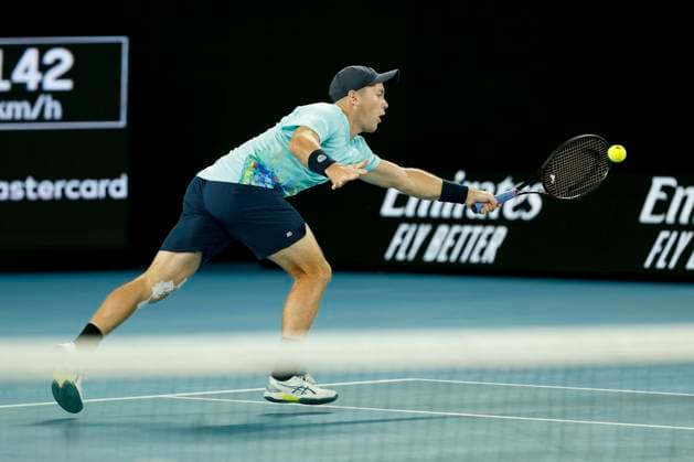 Yannick Hanfmann Dominik Koepfer, Mens Doubles, Australian Open 2023, Melbourne Park, Melbourne, Victoria, Australia Copyright: xJuergenxHasenkopfx
