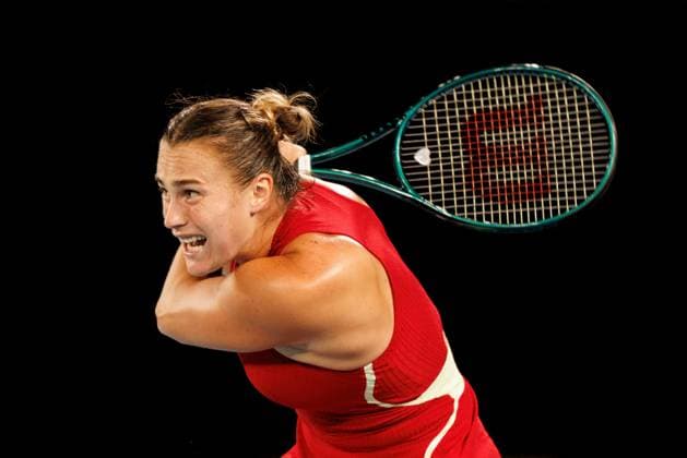 Tennis 2024: Australian Open Day 12 January 25, 2024: 2nd seed ARYNA SABALENKA of Belarus in action against 4th seed COCO GAUFF of the USA on Rod Laver Arena in a Women s Singles Semifinal match on day 12 of the 2024 Australian Open in Melbourne, Australia. Sydney Low Cal Media(Credit Image: Â Sydney Low Cal Sport Media) California USA EDITORIAL USE ONLY Copyright: xx ZUMA-20240125_faf_c04_018.jpg SydneyxLowx csmphotothree226859