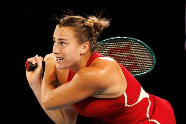 Tennis 2024: Australian Open Day 12 January 25, 2024: 2nd seed ARYNA SABALENKA of Belarus in action against 4th seed COCO GAUFF of the USA on Rod Laver Arena in a Women s Singles Semifinal match on day 12 of the 2024 Australian Open in Melbourne, Australia. Sydney Low Cal Media(Credit Image: Â Sydney Low Cal Sport Media) California USA EDITORIAL USE ONLY Copyright: xx ZUMA-20240125_faf_c04_020.jpg SydneyxLowx csmphotothree226861