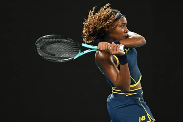 2024 Australian Open - Melbourne Coco Gauff (USA) during her semi final round match at the 2024 Australian Open at Melbourne Park in Melbourne, Australia, on January 25, 2024. Photo by Corinne Dubreuil ABACAPRESS.COM Melbourne Australia  Copyright: xDubreuilxCorinne ABACAx