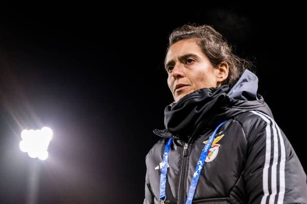 240125 Head coach Filipa Patao of Benfica ahead of the UEFA Women s Champions League football match between FC Rosengard and Benfica on January 25, 2024 in Malmö Photo Petter Arvidson BILDBYRAN kod PA PA0740 fotboll football soccer fotball champions league fc rosengard benfica dam bbeng  Copyright: PETTERxARVIDSON BB240125PA149