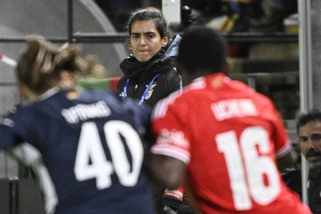 MALMÖ, SWEDEN 20240125 Benfica coach Filipa Patao during Thursdays Champions League group stage football match between FC Rosengard and SL Benfica at Malmö IP MALMÖ SVERIGE x50090x  Copyright: xJohanxNilsson TTx CHAMPIONS LEAGUE ROSENGARD-BENFICA