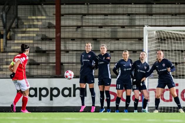 240125 Gudrun Arnardottir, Olivia Schough, Emma Jansson, Bea Sprung and Ria Noora Minerva Öling of FC Rosengard during the UEFA Women s Champions League football match between FC Rosengard and Benfica on January 25, 2024 in Malmö Photo Petter Arvidson BILDBYRAN kod PA PA0740 fotboll football soccer fotball champions league fc rosengard benfica dam bbeng  Copyright: PETTERxARVIDSON BB240125PA179