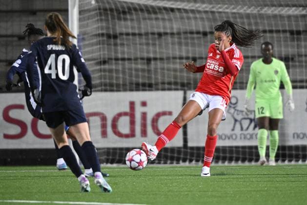 MALMÖ, SWEDEN 20240125 Benficas Jessica Silva during Thursdays Champions League group stage soccer match between FC Rosengard and SL Benfica at Malmö IP MALMÖ SVERIGE x50090x  Copyright: xJohanxNilsson TTx CHAMPIONS LEAGUE ROSENGARD-BENFICA