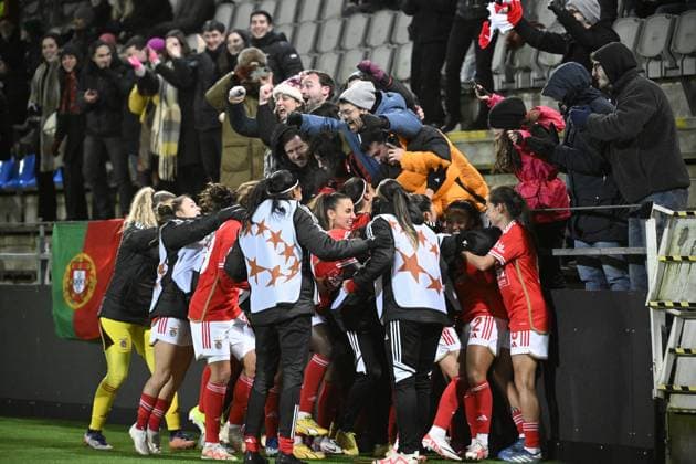 Benfica s Marie Alidou scores 2 1 during thursday s Champions League group stage soccer match between FC Rosengard and SL Benfica at Malmö IP in Malmo, Sweden on january 25, 2024 MALMÖ SWEDEN ttexport x50090x  Copyright: xJohanxNilsson TTx CHAMPIONS LEAGUE ROSENGARD-BENFICA