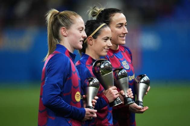 ESP: FC Barcelona, Barca Eintracht Franckfurt. UEFA Women™s Champions League match, Group A, date 5 Aitana Bonmati of FC Barcelona during the UEFA Women™s Champions League match, Group A, date 5, between FC Barcelona and Eintracht Franckfurt played at Johan Cruyff Stadium on January 25, 2024 in Barcelona, Spain. kpng Copyright: xAlexxCarrerasx xIMAGOx PS_240125_003
