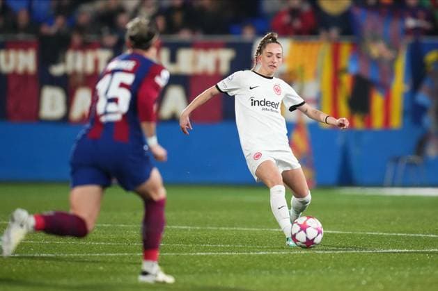 ESP: FC Barcelona, Barca Eintracht Franckfurt. UEFA Women™s Champions League match, Group A, date 5 Sophia Kleinherne of Eintracht Frankfurt during the UEFA Women™s Champions League match, Group A, date 5, between FC Barcelona and Eintracht Franckfurt played at Johan Cruyff Stadium on January 25, 2024 in Barcelona, Spain. kpng Copyright: xAlexxCarrerasx xIMAGOx PS_240125_007