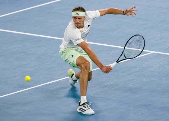 Alexander Zverev GER , Australian Open 2024, Melbourne Park, Melbourne, Victoria, Australia Copyright: xJuergenxHasenkopfx