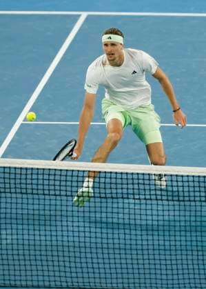 Alexander Zverev GER , Australian Open 2024, Melbourne Park, Melbourne, Victoria, Australia Copyright: xJuergenxHasenkopfx