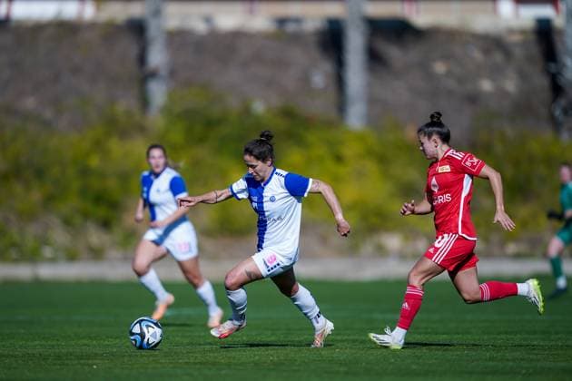26 01 2024, Alicante, Campoamor, Friendly Match Grasshopper Club Zürich 1 FC Union Berlin, 9 Anna Blässe GC Alicante Campoamor Alicante Switzerland  Copyright: xJustPictures.ch DanielaxPorcellix