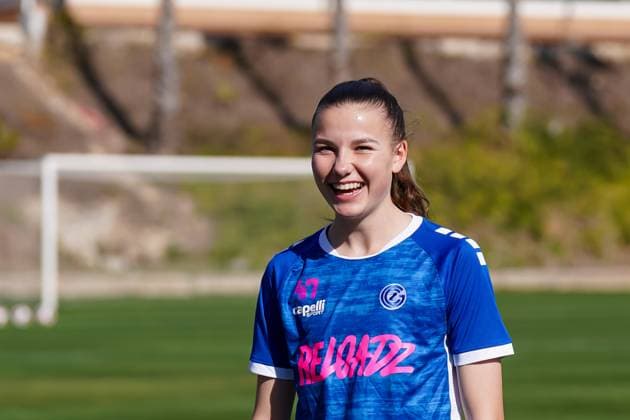 26 01 2024, Alicante, Campoamor, Friendly Match Grasshopper Club Zürich 1 FC Union Berlin, Giulia Looser Alicante Campoamor Alicante Switzerland  Copyright: xJustPictures.ch DanielaxPorcellix