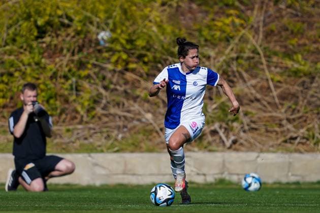 26 01 2024, Alicante, Campoamor, Friendly Match Grasshopper Club Zürich 1 FC Union Berlin, 9 Anna Blässe Grasshopper Club Zürich Alicante Campoamor Alicante Switzerland  Copyright: xJustPictures.ch DanielaxPorcellix