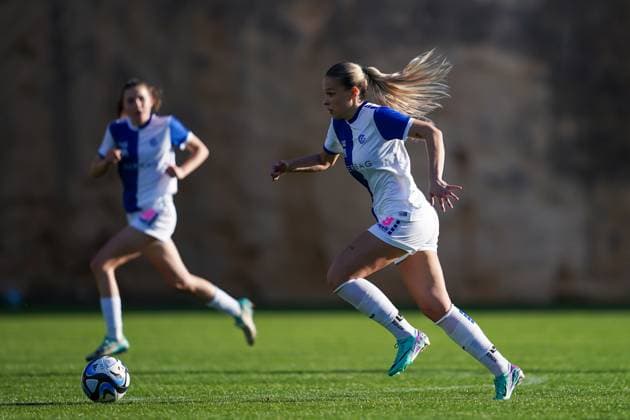 26 01 2024, Alicante, Campoamor, Friendly Match Grasshopper Club Zürich 1 FC Union Berlin, 8 Ella Ljustina Grasshopper Club Zürich Alicante Campoamor Alicante Switzerland  Copyright: xJustPictures.ch DanielaxPorcellix