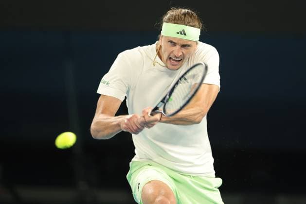 Alexander Zverev, GER, during semi finals of 2024 Australian Open in Melbourne, 26 01 2023