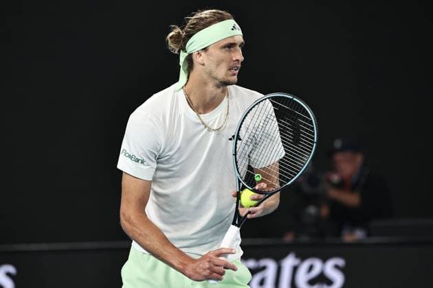 Alexander Zverev, GER, during semi finals of 2024 Australian Open in Melbourne, 26 01 2023