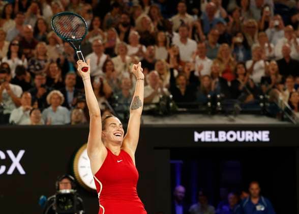 Aryna Sabalenka, Womens Singles, Final, Final, Australian Open 2024, Melbourne Park, Melbourne, Victoria, Australia Copyright: xJuergenxHasenkopfx
