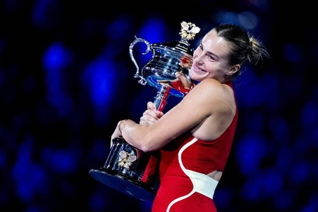 Aryna Sabalenka (RUS) TENNIS : Open Australie 2024 - Melbourne - 27 01 2024 VirginieBouyer Panoramic 