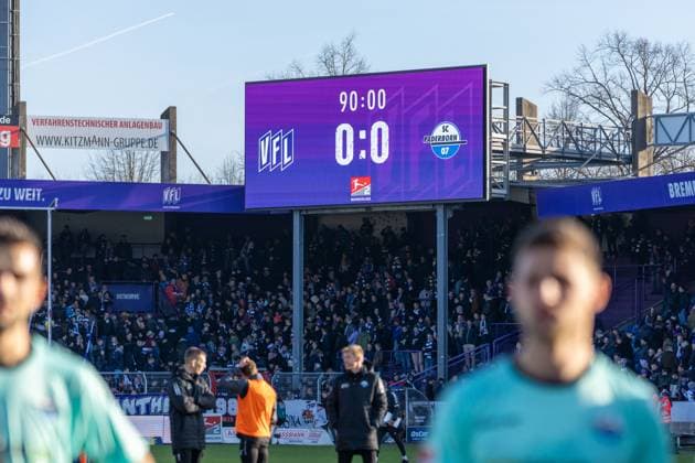 Final score GER, VfL Osnabrueck vs SC Paderborn 07, Football, 2 Bundesliga, Matchday 19, Season 2023 2024, 27 01 2024 DFL REGULATES PROHIBIT ANY USE OF PHOTOGRAPHS AS IMAGE SEQUENCES AND OR QUASI VIDEO VfL Osnabrueck vs SC Paderbron 07, Football, 2 Bundesliga, Matchday 19, Season 2023 2024, 27 01 2024 Osnabrueck Copyright: xEibner-Pressefoto FabioxDeinertx EP_FDT