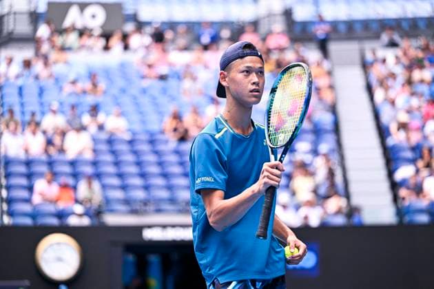 Australian Open - Japan Sakamoto Wins Junior Title Rei Sakamoto of Japan winner of the juniors single s final during the Australian Open AO 2024 Grand Slam tennis tournament on January 26, 2024 at Melbourne Park in Melbourne, Australia. Photo by Victor Joly ABACAPRESS.COM Melbourne Australia  Copyright: xJolyxVictor ABACAx