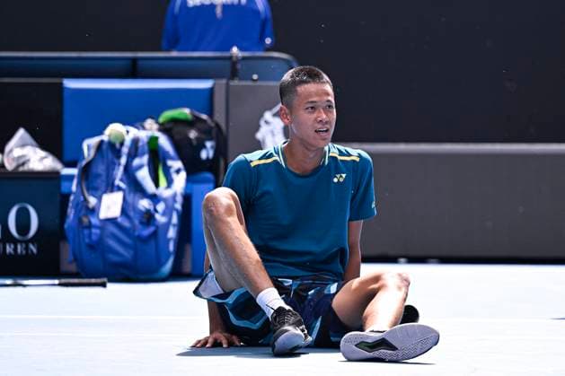 Australian Open - Japan Sakamoto Wins Junior Title Rei Sakamoto of Japan winner of the juniors single s final during the Australian Open AO 2024 Grand Slam tennis tournament on January 26, 2024 at Melbourne Park in Melbourne, Australia. Photo by Victor Joly ABACAPRESS.COM Melbourne Australia  Copyright: xJolyxVictor ABACAx