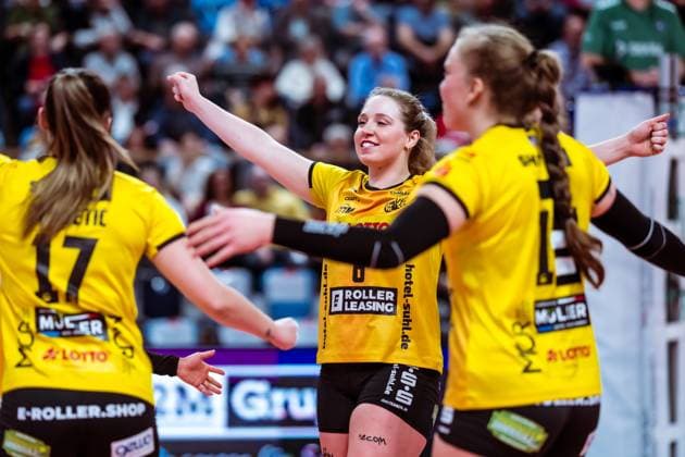 VBL Volleyball Bundesliga SC Potsdam VfB Suhl LOTTO Thüringen 27 01 2024 VBL Volleyball Bundesliga SC Potsdam VfB Suhl LOTTO Thüringen 27 01 2024 Copyright: xBEAUTIFULxSPORTS NicolxMarschallx