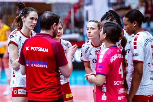 VBL Volleyball Bundesliga SC Potsdam VfB Suhl LOTTO Thüringen 27 01 2024 VBL Volleyball Bundesliga SC Potsdam VfB Suhl LOTTO Thüringen 27 01 2024 Copyright: xBEAUTIFULxSPORTS NicolxMarschallx