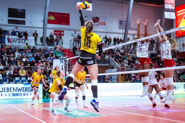 VBL Volleyball Bundesliga SC Potsdam VfB Suhl LOTTO Thüringen 27 01 2024 VBL Volleyball Bundesliga SC Potsdam VfB Suhl LOTTO Thüringen 27 01 2024 Copyright: xBEAUTIFULxSPORTS NicolxMarschallx