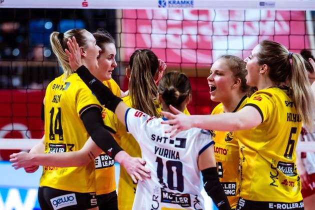 VBL Volleyball Bundesliga SC Potsdam VfB Suhl LOTTO Thüringen 27 01 2024 VBL Volleyball Bundesliga SC Potsdam VfB Suhl LOTTO Thüringen 27 01 2024 Copyright: xBEAUTIFULxSPORTS NicolxMarschallx