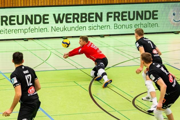 27 01 2024, GER, 2 BL Maenner Sued, Volleyball, Saison 2023 2024, Blue Volleys Gotha vs TV Rottenburg 1861 Elsaesser, Johannes TV Rottenburg 1861 99867 Gotha Ernestiner Halle Thüringen Germany