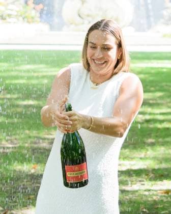 January 28, 2024: ARYNA SABALENKA of Belarus sprays champagne at her trophy photo call in Carlton Gardens after winning the WomenÃ¢â‚¬â ¢s Singles Final of the 2024 Australian Open in Melbourne Australia. Cal Media USA - ZUMAc04_ 20240128_faf_c04_004 Copyright: xSydneyxLowx