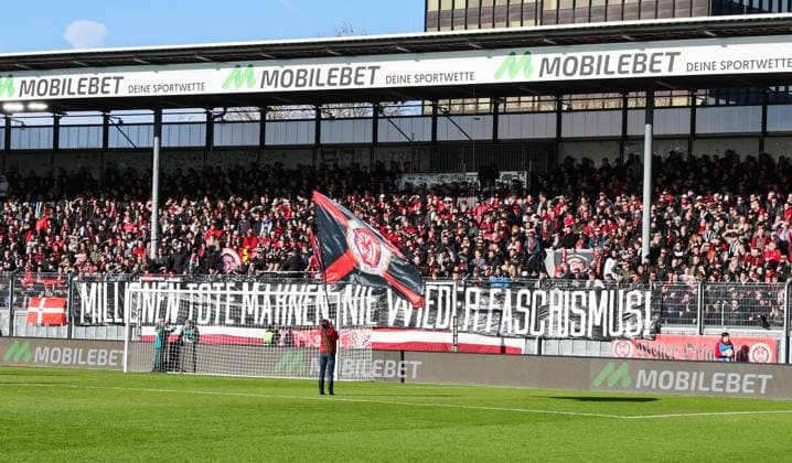 Soccer 2 BL SV Wehen Wiesbaden Hertha BSC Berlin 27 01 24, Statement of the SVWW fans,