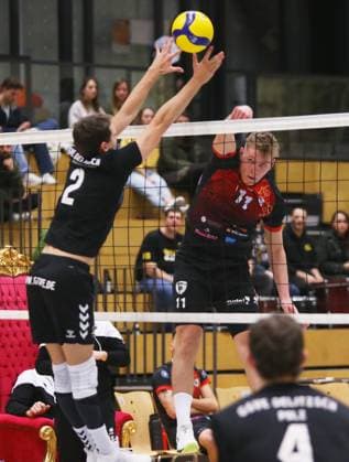 BAU 27 01 2024 Ludwigsburg Volleyball Barock Volleys MTV Ludwigsburg vs GSVE Delitzsch, Raphael Noz LB, right