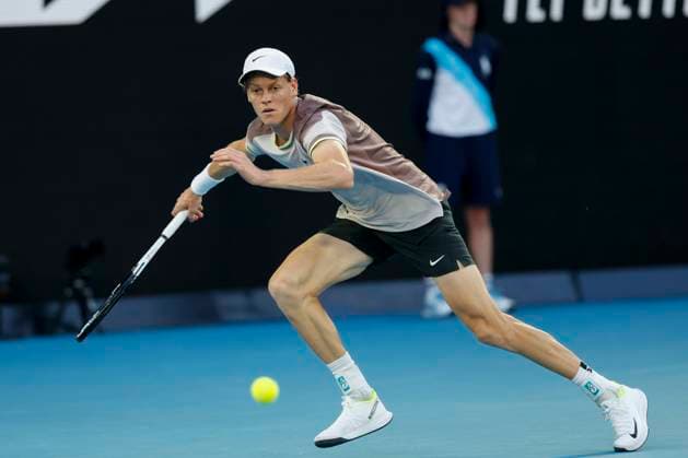 Jannik Sinner ITA , Final, Final, Australian Open 2024, Melbourne Park, Melbourne, Victoria, Australia Copyright: xJuergenxHasenkopfx