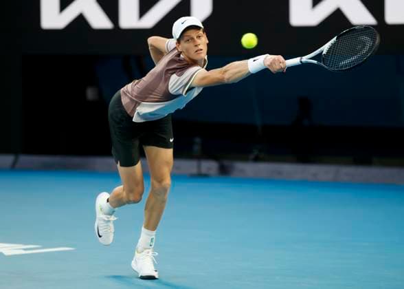 Jannik Sinner ITA , Final, Final, Australian Open 2024, Melbourne Park, Melbourne, Victoria, Australia Copyright: xJuergenxHasenkopfx