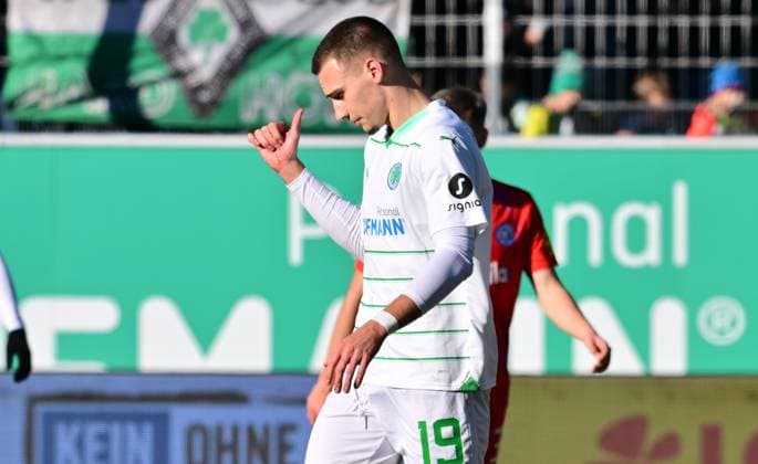 28 01 2024 Soccer Season 2023 2024 2 Soccer Bundesliga 19 Matchday SpVgg Greuther Fürth Kleeblatt KSV Holstein Kiel Störche Sportfoto Zink xwoxzix DFL regulations prohibit any use of photographs as image sequences and or quasi video only for editorial use Tim Lemperle 19, SpVgg Greuther Fürth