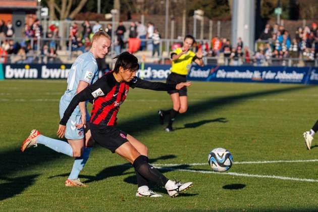 GPFBL Eintracht Frankfurt 1 FC Köln, Matchday 11, 28 01 2024, Frankfurt Remina Chiba Eintracht Frankfurt 15 Matchday 11 of the Google Pixel Womens Bundesliga between Eintracht Frankfurt and 1 FC Köln at Stadion am Brentanobad in Frankfurt on 28 01 2024 Copyright: xBEAUTIFULxSPORTS Hahnex