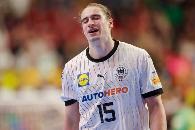 Juri Knorr Germany looks disappointed, Men s EHF EURO 2024, Sweden vs Germany, Lanxess Arena, 28 01 2024, Cologne, Germany