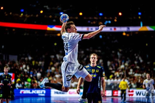 Handball I Men I Euro 2024 I Match for 3rd place I Germany Sweden I 28 01 2024 Christoph Steinert 44, Germany Cologne Lanxess Arena North Rhine-Westphalia Germany Copyright: xLobeca Krausex