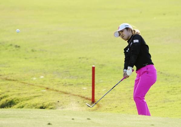 Golf: Drive On Championship Japan s Ayaka Furue plays a shot on the 14th hole during the final round of the U.S. LPGA, Golf Damen Tour s Drive On Championship at Bradenton Country Club in Bradenton, Florida, on Jan. 28, 2024.  A14AA0002391820P