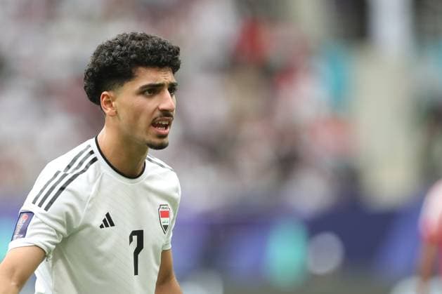 DOHA, QATAR - JANUARY 29: Youssef Amyn of Iraq during the AFC Asian Cup Round of 16 match between Iraq and Jordan at Khalifa International Stadium on January 29, 2024 in Doha, Qatar. SPO 
