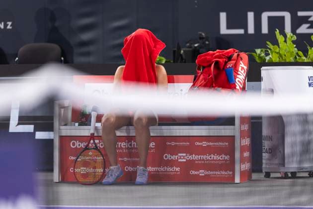 Sport Bilder des Tages TENNIS - WTA, Tennis Damen Upper Austria Ladies Linz LINZ,AUSTRIA,29.JAN.24 - TENNIS - WTA Tour, Upper Austria Ladies Linz. Image shows Jasmine Paolini (ITA).  GEPAxpictures xGintarexKarpaviciute