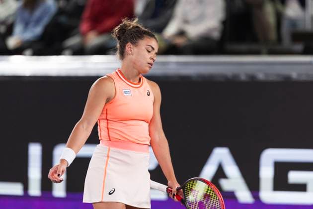 TENNIS - WTA, Tennis Damen Upper Austria Ladies Linz LINZ,AUSTRIA,29.JAN.24 - TENNIS - WTA Tour, Upper Austria Ladies Linz. Image shows Jasmine Paolini (ITA).  GEPAxpictures xGintarexKarpaviciute