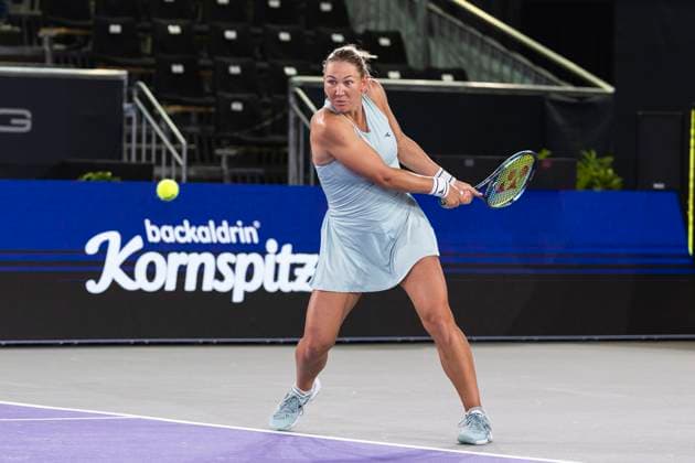 TENNIS - WTA, Tennis Damen Upper Austria Ladies Linz LINZ,AUSTRIA,29.JAN.24 - TENNIS - WTA Tour, Upper Austria Ladies Linz. Image shows Nicole Melichar-Martinez (USA).  GEPAxpictures xGintarexKarpaviciute