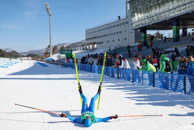 Bilder des Jahres 2024, Sport 01 Januar Sport Themen der Woche KW05 Sport Bilder des Tages (240130) -- PYEONGCHANG, Jan. 30, 2024 -- Federico Pozzi of Italy reacts after the Men s 7.5km Classic of Cross-Country Skiing event at the Gangwon 2024 Winter Youth Olympic Games, Olympische Spiele, Olympia, OS in Pyeongchang, South Korea, Jan. 30, 2024. ) (SP)SOUTH KOREA-PYEONGCHANG-WINTER YOUTH OLYMPIC GAMES-CROSS-COUNTRY SKIING HuxHuhu 