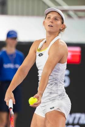 TENNIS - WTA, Tennis Damen Upper Austria Ladies Linz LINZ,AUSTRIA,30.JAN.24 - TENNIS - WTA Tour, Upper Austria Ladies Linz. Image shows Varvara Gracheva (FRA).  GEPAxpictures xGintarexKarpaviciute