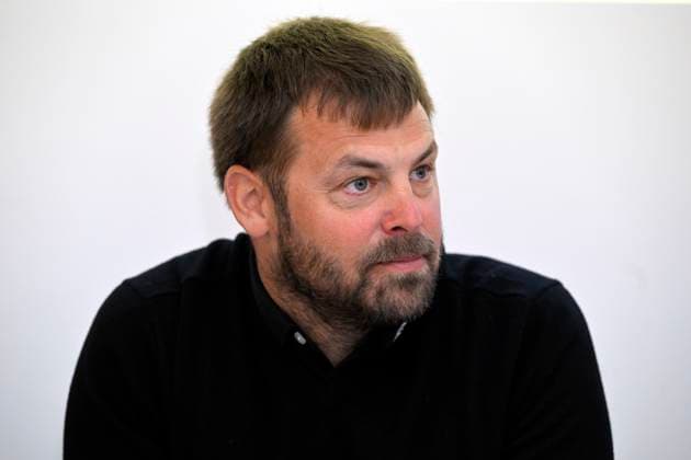Sara Kouskova s coach Pavel Nic Jr. at a meeting with journalists before the start of the new Ladies European Tour (LTE) season, in Prague, Czech Republic, January 30, 2024. (CTKxPhoto KaterinaxSulova) CTKPhotoP2024013003811  CTKPhotoP2024013003811