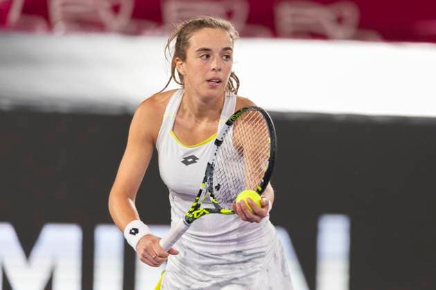 TENNIS - WTA, Tennis Damen Upper Austria Ladies Linz LINZ,AUSTRIA,30.JAN.24 - TENNIS - WTA Tour, Upper Austria Ladies Linz. Image shows Lucia Bronzetti (ITA).  GEPAxpictures xGintarexKarpaviciute