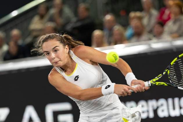 TENNIS - WTA, Tennis Damen Upper Austria Ladies Linz LINZ,AUSTRIA,30.JAN.24 - TENNIS - WTA Tour, Upper Austria Ladies Linz. Image shows Lucia Bronzetti (ITA).  GEPAxpictures xGintarexKarpaviciute