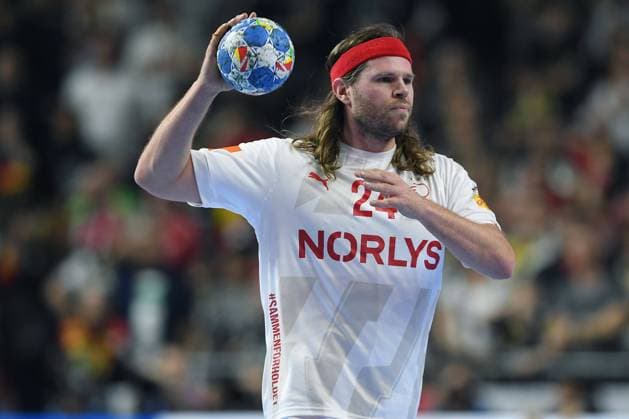 Men s EHF EURO 2024 semi-final Germany Denmark on 26 01 2024 at the Lanxess Arena in Cologne Mikkel Hansen Denmark xRx