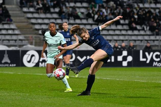 Daphne CORBOZ ( 8 - PFC ) during the UEFA Women s Champions League match between PFC and Chelsea at Stade Charlety on January 30, 2024 in Paris, France. ( Photo by federico pestellini panoramic ) - FOOTBALL : PFC vs Chelsea - Ligue des Champions Feminine - 30 01 2024 FedericoPestellini Panoramic 